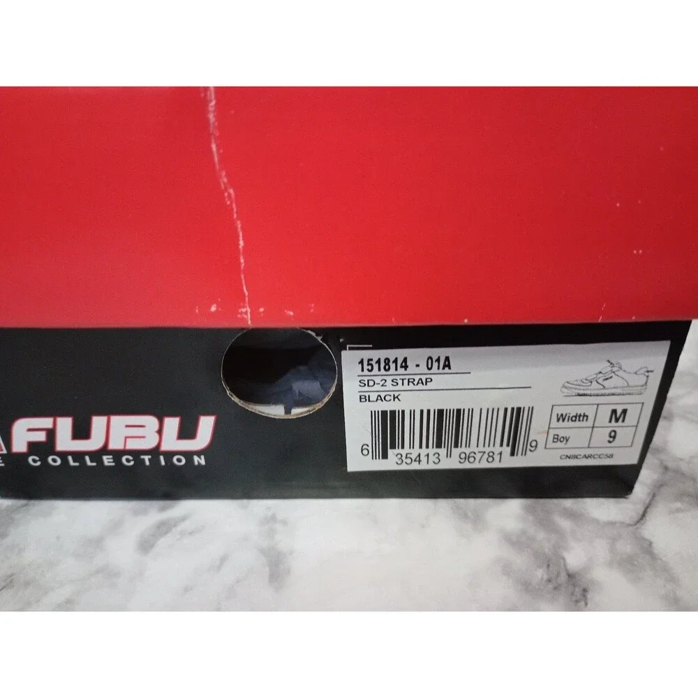 NIB FUBU Black Sneakers Size 9